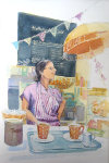 Sarah Kensington, Hollyhock Café