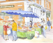Anne Woodham, The Market Stall by Carvosso's